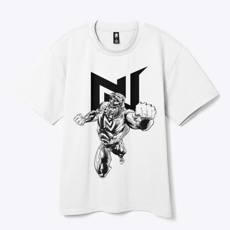 Official Newtro Black & White Heavy Tee