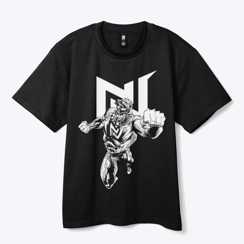 Black & White Official Newtro Heavy Tee